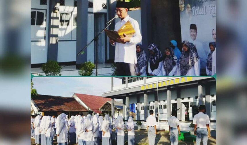 Giat pagi ini, Pembina Upacara Senin, 8 Mei 2023 Man 3 Mataram