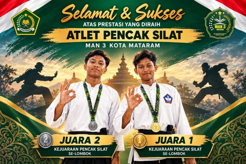 WhatsApp Image 2026-10-21 at 11.31.19 Dua Atlet Pencak Silat MAN 3 Kota Mataram Torehkan Prestasi Gemilang di Kejurnit IV 2026